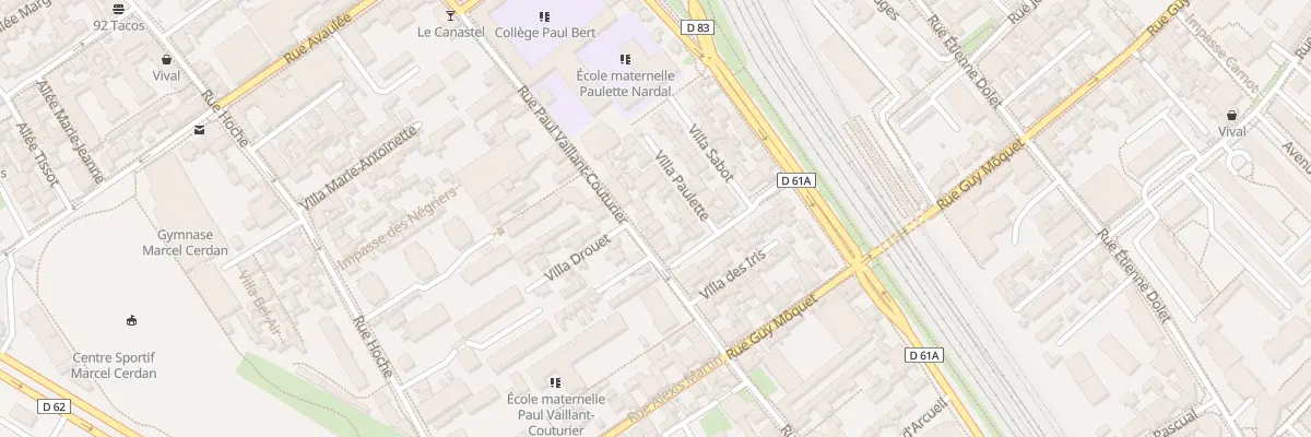 Plan du 90 Rue P Vaillant Couturier à Malakoff
