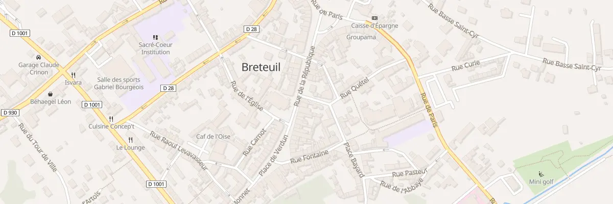 Plan du 21 Rue de la République à Breteuil
