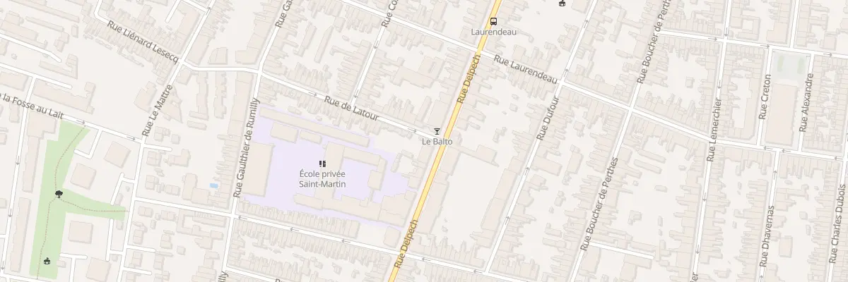 Plan du 58 Rue Latour à Amiens