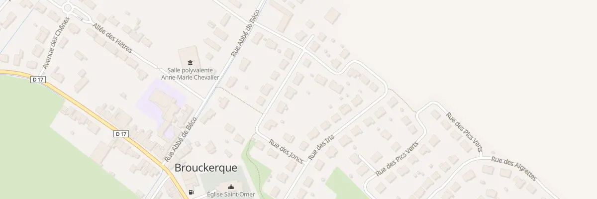 Plan du 9 Rue des Joncs à Brouckerque