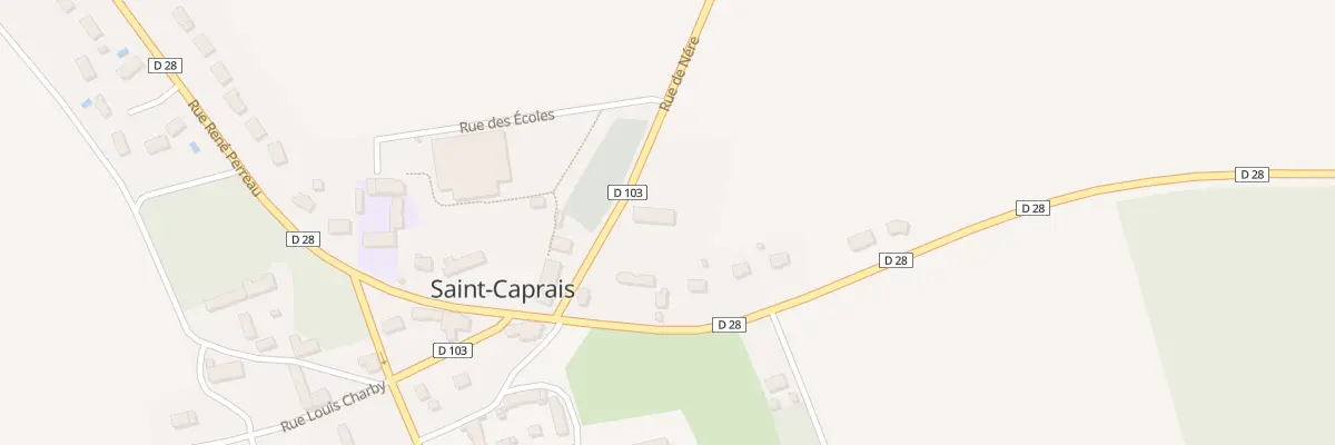 Plan de la Rue de Nere à Saint-Caprais