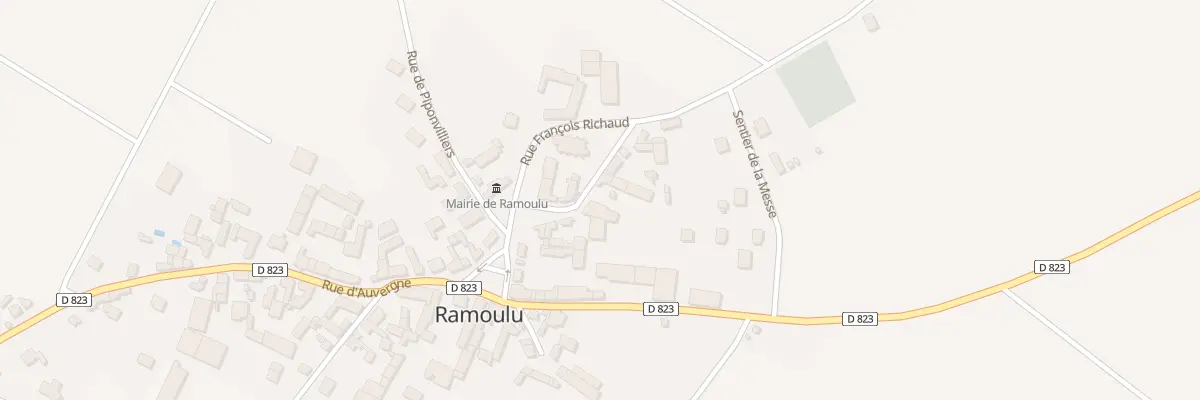 Plan du 2 Pl du Calvaire à Ramoulu