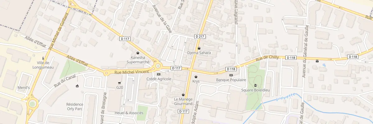 Plan du 50 Rue Pdt Francois Mitterrand à Longjumeau