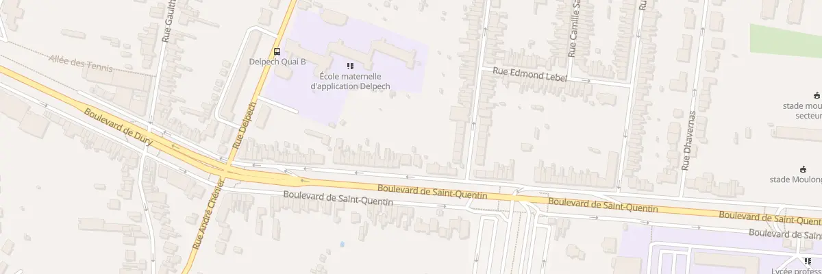 Plan du 55 Bd Saint-Quentin à Amiens