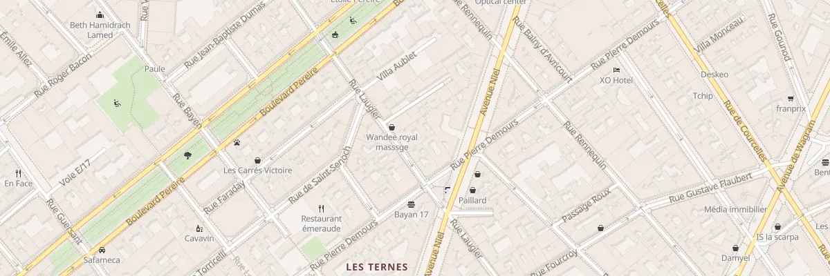 Plan du 34 Rue Laugier à Paris 17e Arrondissement