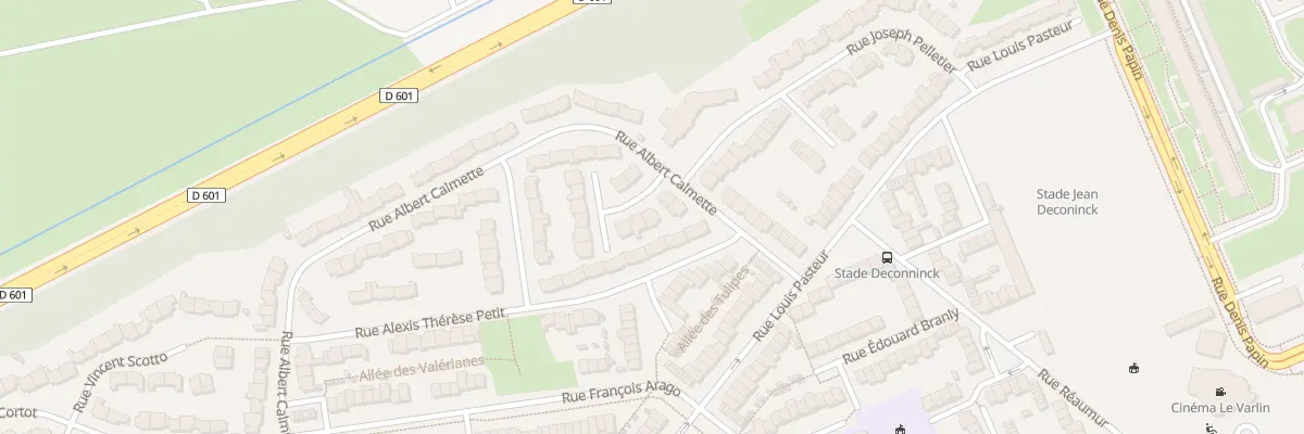 Plan du 1 Rue Descartes à Grande-Synthe