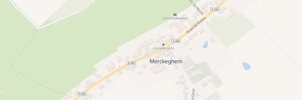 Plan du 196 Rte de Watten à Merckeghem