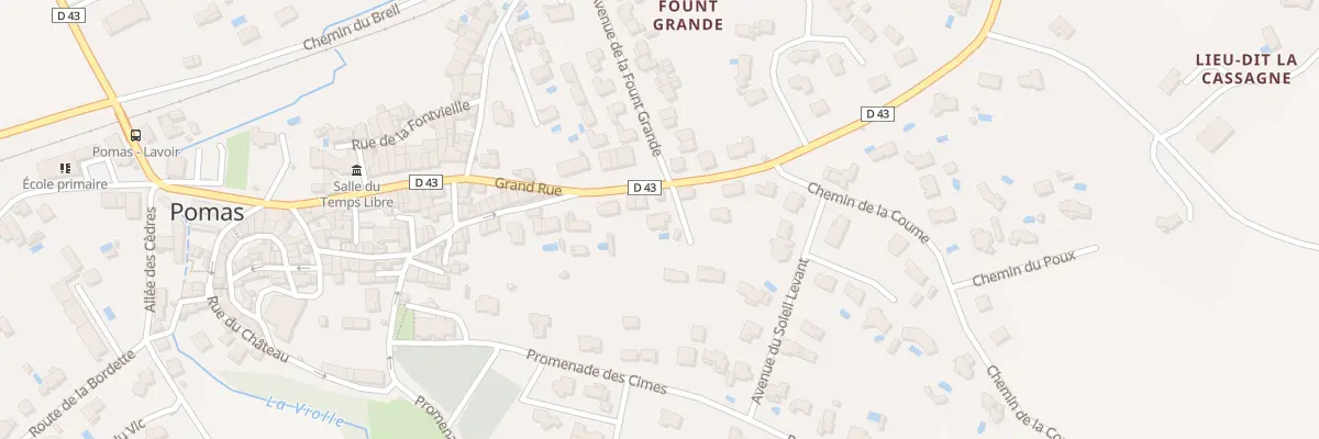 Plan du 6 La Coume à Pomas
