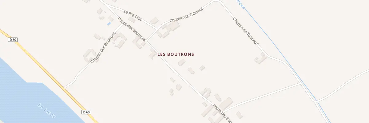 Plan de Rte des Boutrons à Saint-Benoît-sur-Loire