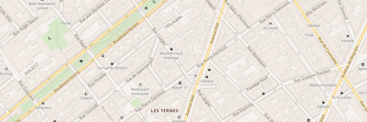 Plan du 32 Rue Laugier à Paris 17e Arrondissement