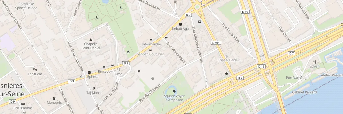 Plan du 3B Rue Montesquieu à Asnières-sur-Seine