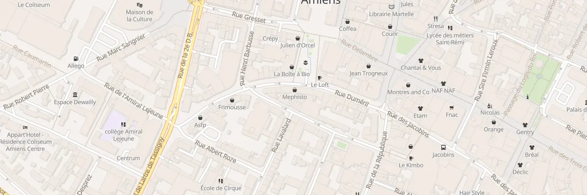 Plan du 1 Rue de Beauvais à Amiens