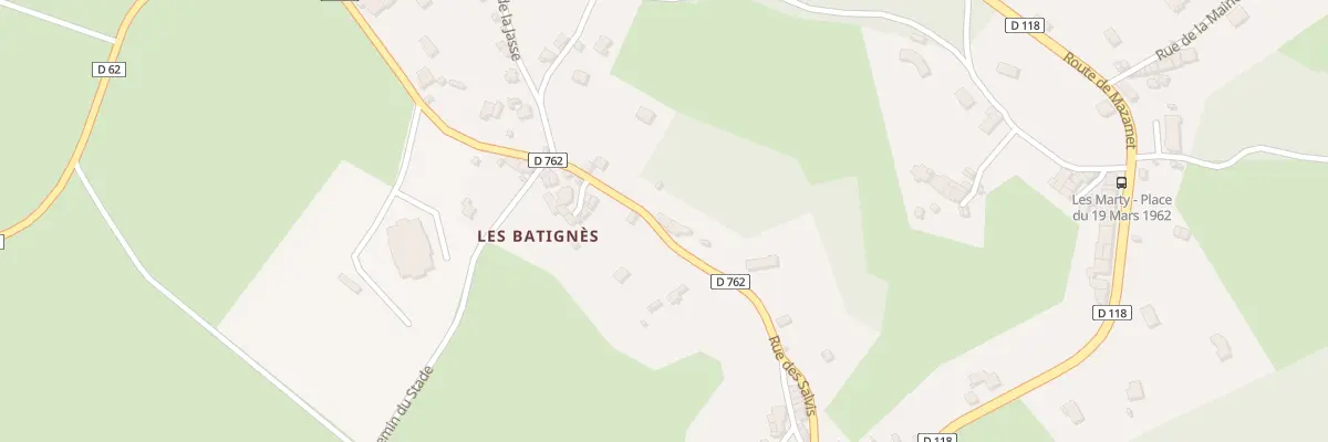 Plan du 5 Rue des Batignès aux Martys