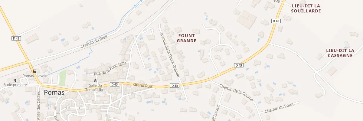 Plan du 204 Fount Grande à Pomas