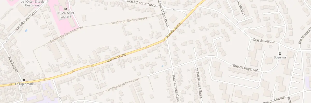 Plan du 90 Rue de Senlis à Beaumont-sur-Oise