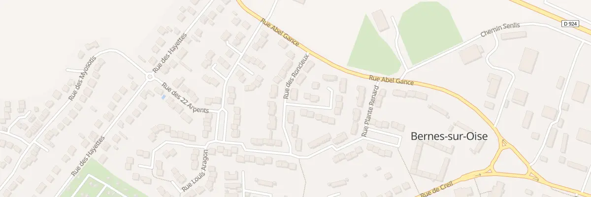Plan du 11 Rue des Roncieux à Bernes-sur-Oise