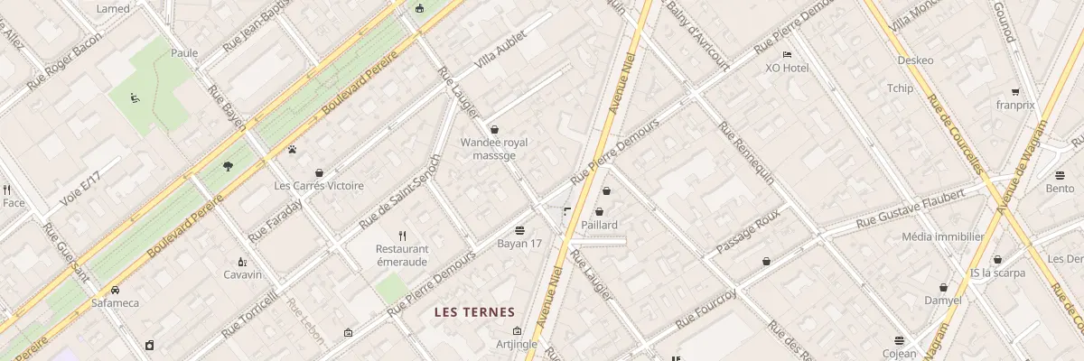 Plan du 31 Rue Pierre Demours à Paris 17e Arrondissement