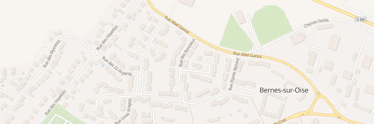 Plan du 9 Rue des Roncieux à Bernes-sur-Oise