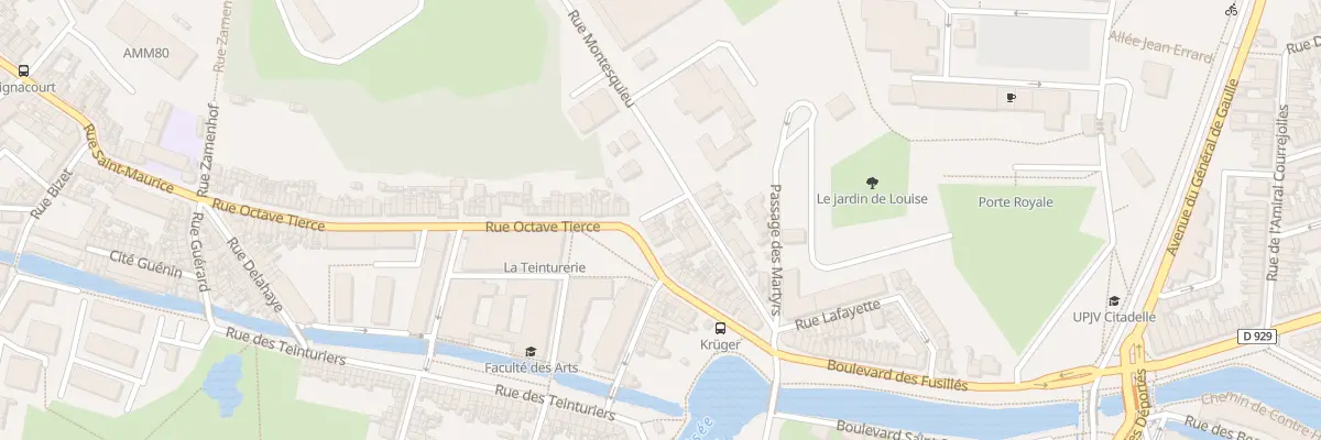 Plan du 44 Rue Octave Tierce à Amiens