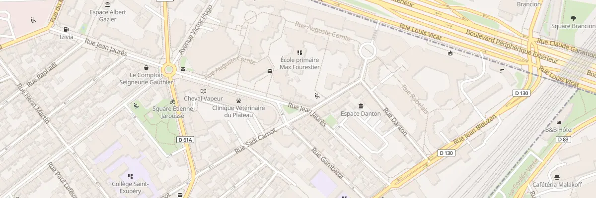 Plan du 30 Rue Jean Jaurès à Vanves