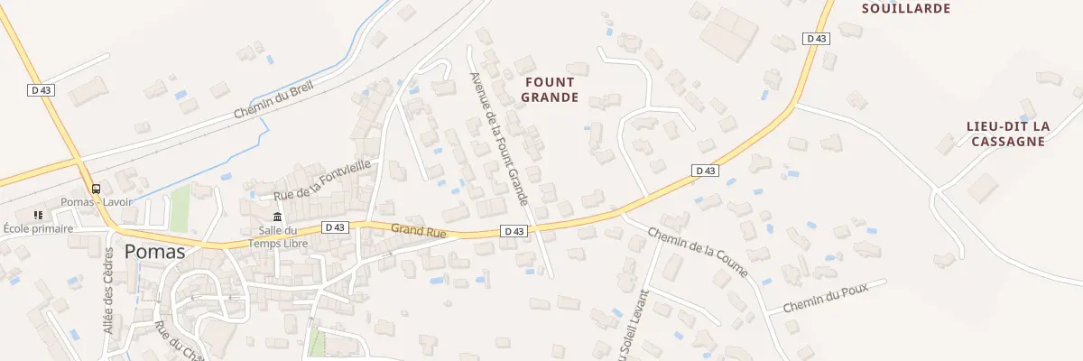 Plan du 144 Fount Grande à Pomas