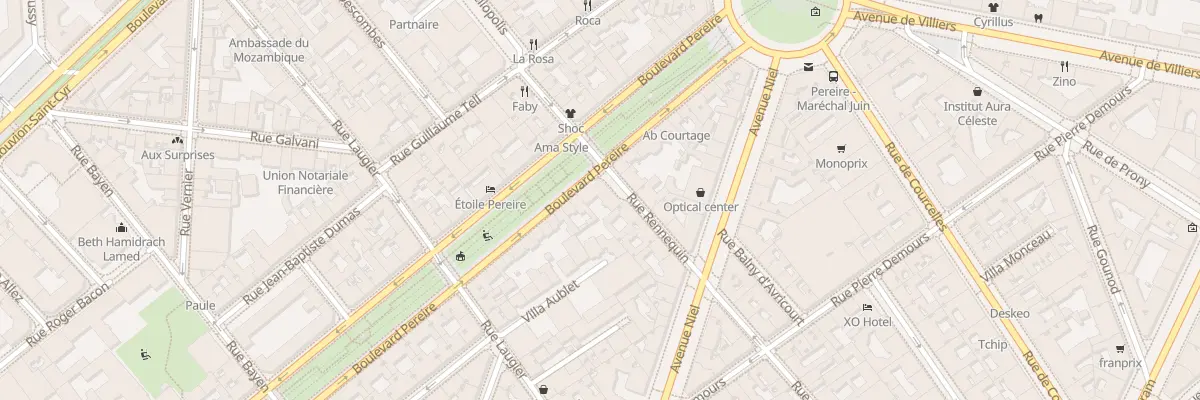 Plan du 143 Bd Pereire à Paris 17e Arrondissement