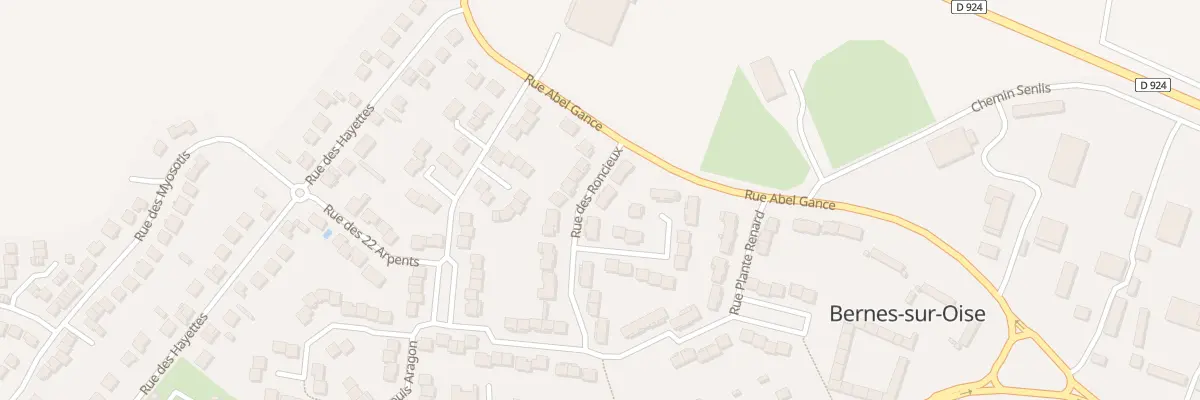 Plan du 7 Rue des Roncieux à Bernes-sur-Oise