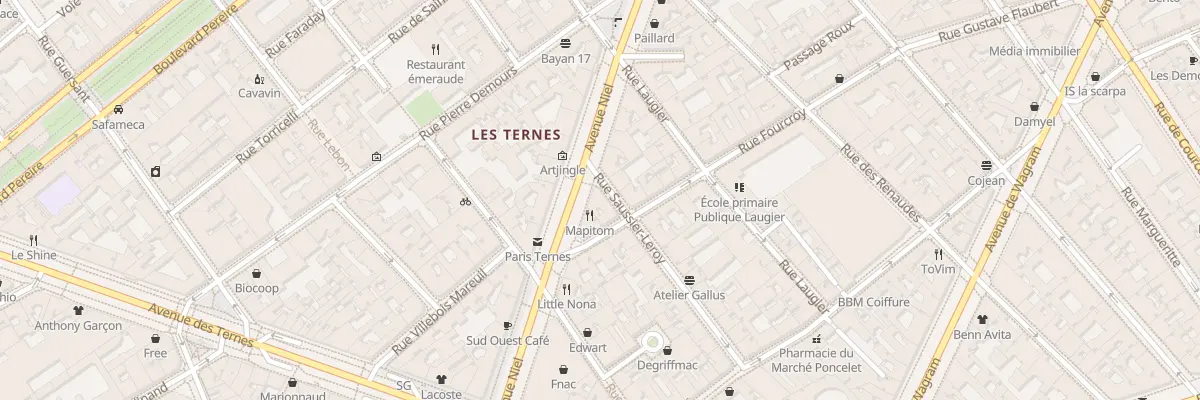 Plan du 18 Av Niel à Paris 17e Arrondissement