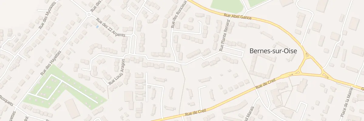 Plan du 23 Rue des Roncieux à Bernes-sur-Oise