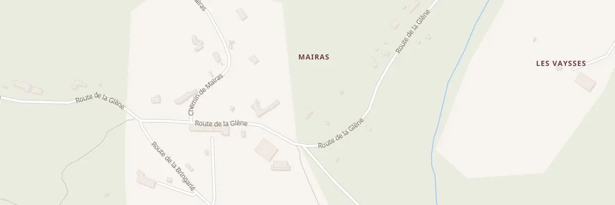 Plan du 191 Rte de La Glène à Burlats