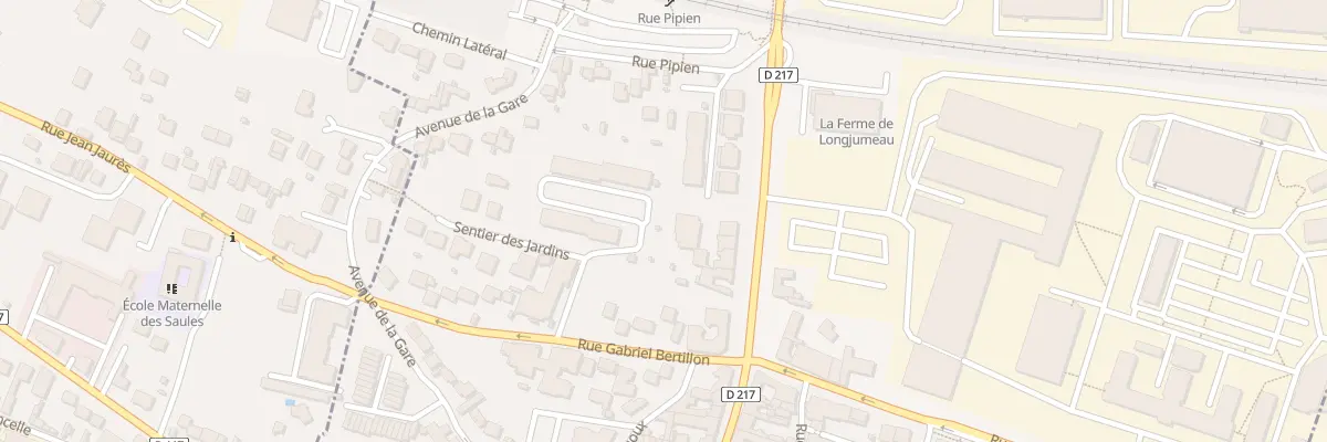 Plan du 2B Rue Pdt Francois Mitterrand à Longjumeau