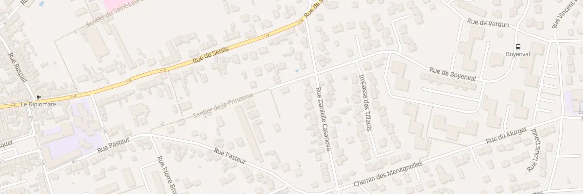 Plan du 10 Rue Daniele Casanova à Beaumont-sur-Oise