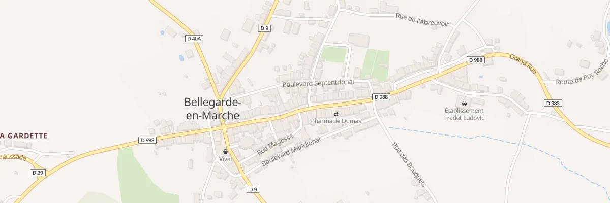 Plan du 36 Rue Grande à Bellegarde-en-Marche