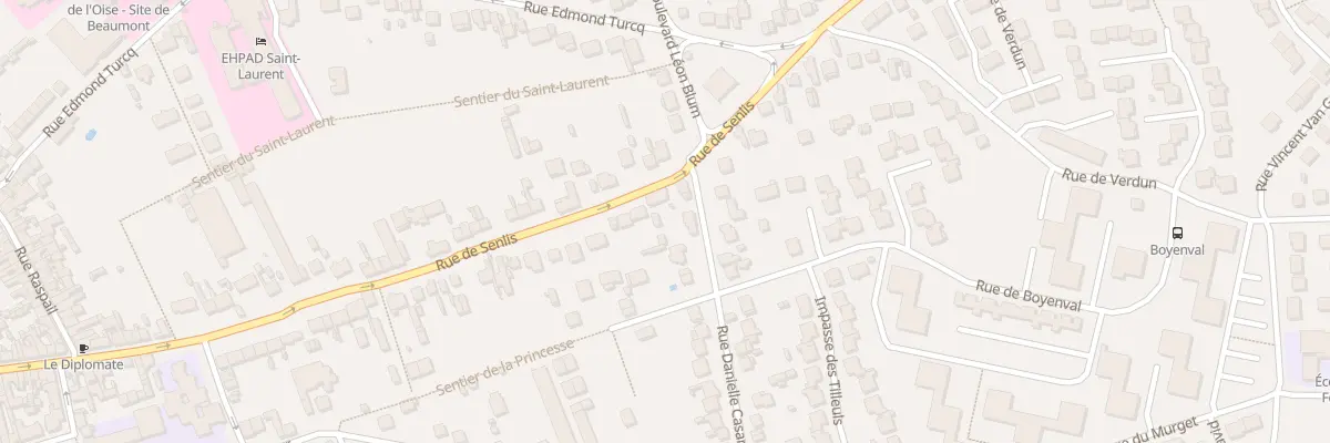 Plan du 92 Rue de Senlis à Beaumont-sur-Oise