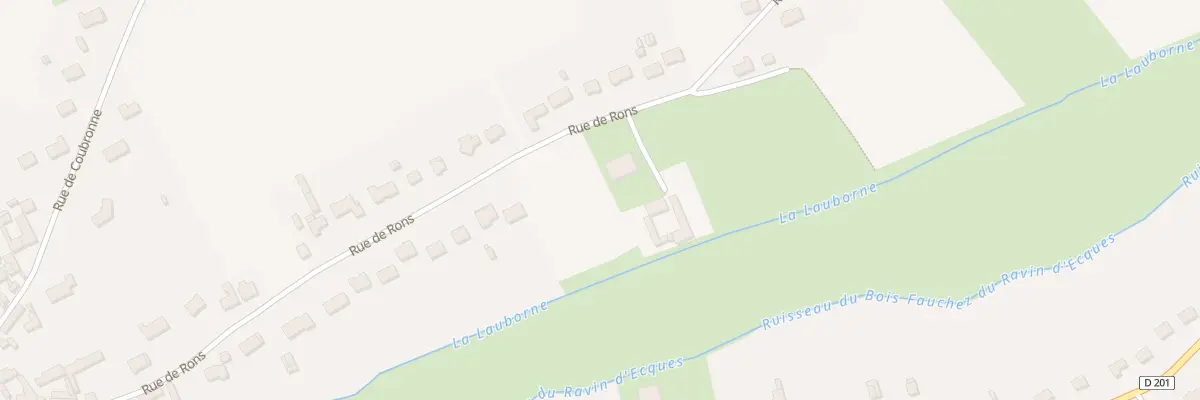 Plan du 515 Rue de Rons à Ecques
