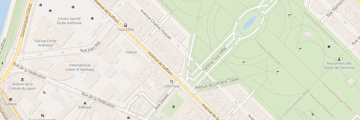 Plan du 4 Av du Docteur Brouardel à Paris 7e Arrondissement