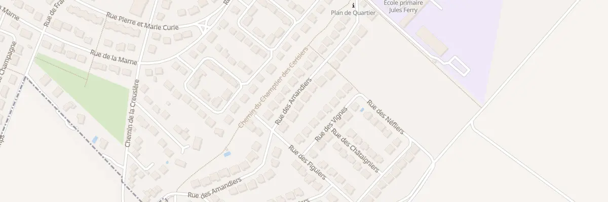 Plan du 19 Rue des Amandiers à Longjumeau