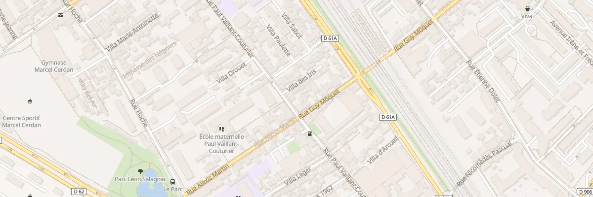 Plan du 74 Rue P Vaillant Couturier à Malakoff
