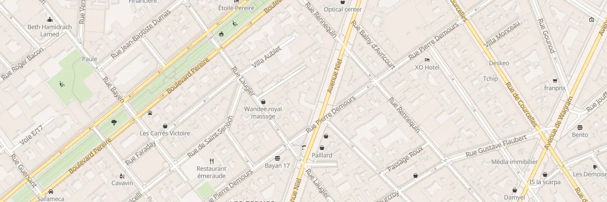 Plan du 63 Av Niel à Paris 17e Arrondissement