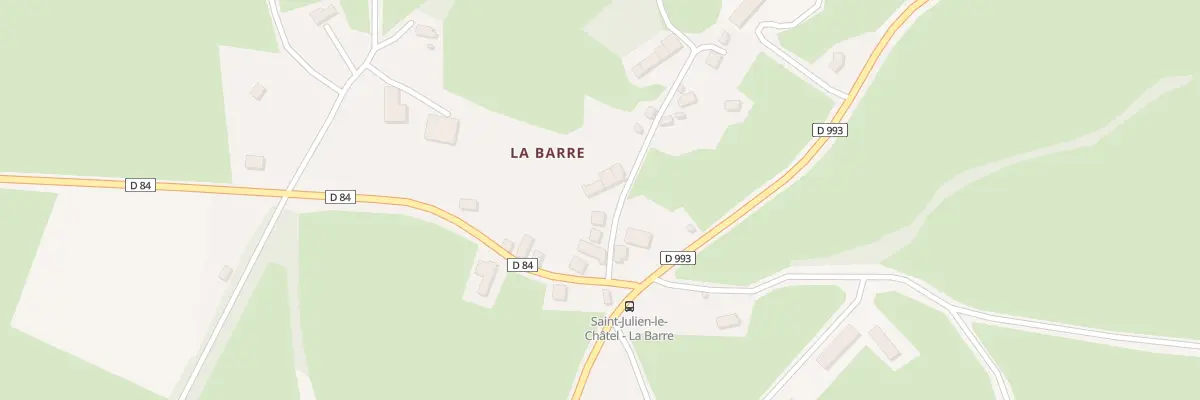 Plan du 19 La Barre à Saint-Julien-le-Châtel