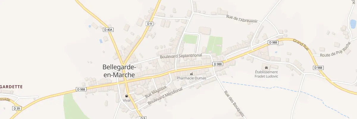Plan du 1 Rue Jacqueron à Bellegarde-en-Marche