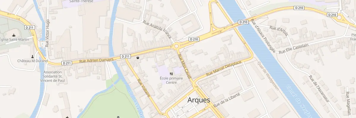 Plan du 13 Rue Miss Cavell à Arques