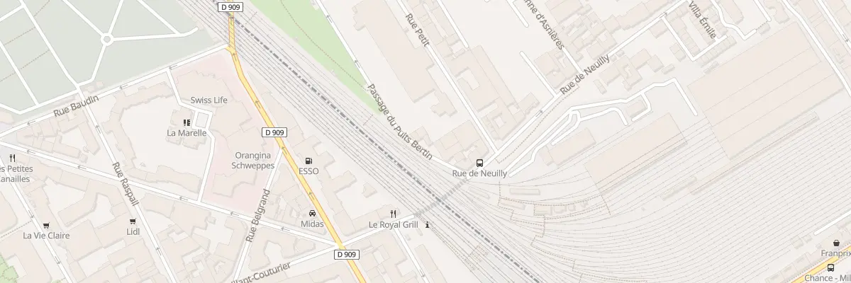 Plan du 9 Pas du Puits Bertin à Clichy