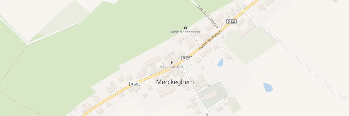Plan du 136 Rte de Watten à Merckeghem