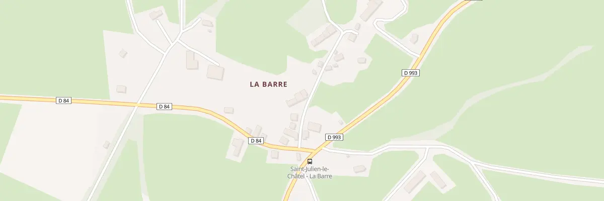 Plan du 18 La Barre à Saint-Julien-le-Châtel