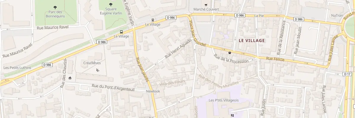 Plan du 11 Rue Henri Aguado à Gennevilliers