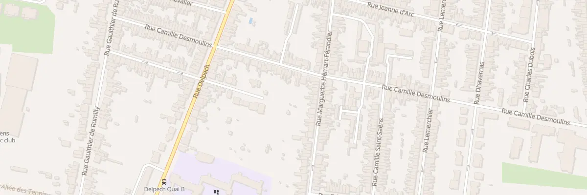Plan du 80 Rue Camille Desmoulins à Amiens