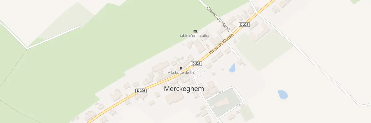 Plan du 134 Rte de Watten à Merckeghem
