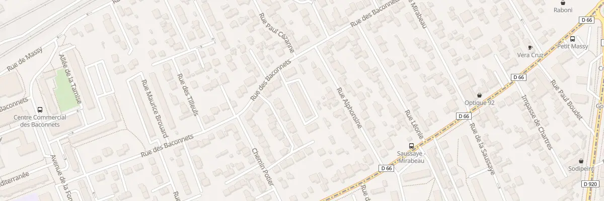 Plan du 33 Rue des Baconnets à Antony