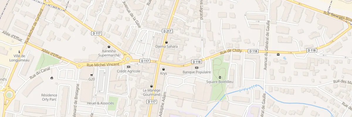 Plan du 59 Rue Pdt Francois Mitterrand à Longjumeau
